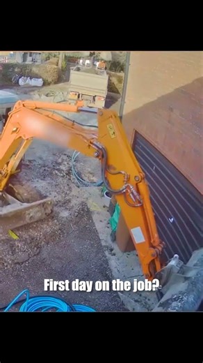 I hope he's got good insurance #excavator #fail #construction