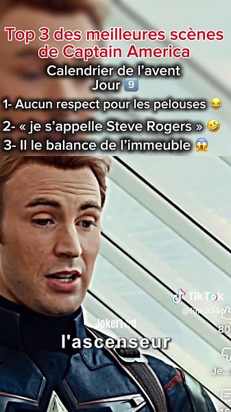 🎄 Jour 7 du Calendrier de l’Avent Marvel ! ⭐️ Aujourd’hui, on plonge dans un Top 3 des meilleures scènes de Captain America 🇺🇸🛡️ Si tu kiffes Cap, lâche ton like, abonne-toi, et dis-moi en commentaire ta scène préférée du Soldat de la Liberté ! Reste connecté : une nouvelle vidéo chaque jour jusqu’à Noël 🎁✨ 🛡️💥 Team Cap, vous êtes là ? Faites-vous entendre en com’ ! #Marvel #CaptainAmerica #PourToi #FYP #Noel2025