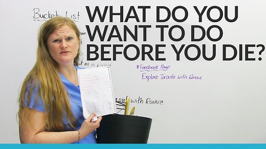 English Vocabulary: What’s on your bucket list?