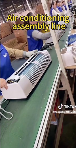 Air conditioner assembly line #Airconditionerline#ACmold#acequipment #accabinet #ACpart#ACR&D#ACTesting#ACfactory#ACdesign#tiktok #foryou
