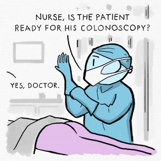The colonoscopy #comic #webcomic #dub #humor #comedy #funny #lol #art #hospital #doctor