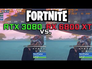 Fortnite: RTX 3080 vs RX 6800 XT - Low/Competitive & Epic 1080p