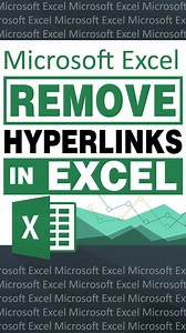 𝐄𝐱𝐜𝐞𝐥 𝐓𝐢𝐩𝐬: 𝐇𝐨𝐰 𝐭𝐨 𝐑𝐄𝐌𝐎𝐕𝐄 𝐇𝐘𝐏𝐄𝐑𝐋𝐈𝐍𝐊𝐒 in a cell. 𝐊𝐞𝐞𝐩 𝐨𝐧 𝐥𝐞𝐚𝐫𝐧𝐢𝐧𝐠! 🙂 #removehyperlinks #ExcelTips #ExcelTutorial #ExcelHacks | DieT