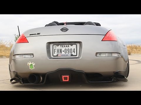 Installing rear diffuser with 3rd brake light on my 350z convertible