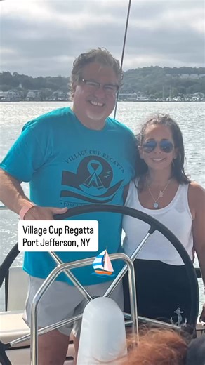 Having a great day in @portjeffny at the Port Jefferson Yacht Club’s Village Cup Regatta event benefiting Mather’a Palliative Care Program, and the Lustgarten Foundation. | Mather Hospital
