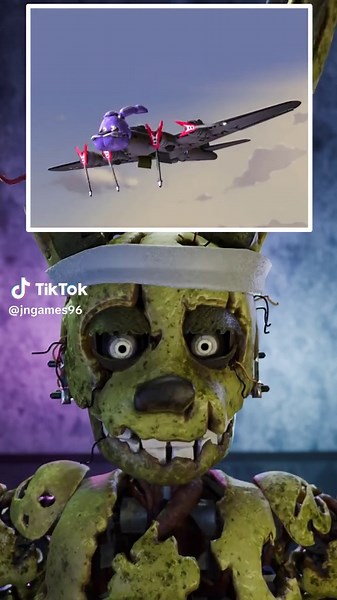 SPRINGTRAP REACTION #fyp #foryoupage #gaming #fnaf | fnaf