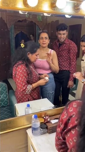 Nisha Got Cry💔😢|Saree Clad Stunner By Parul Garg#shorts