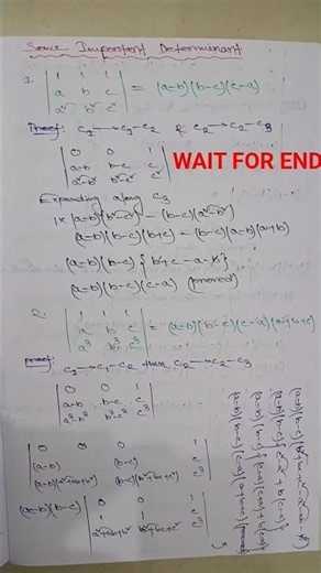 📘 Determinant Chapter – Complete Quick Notes for Fast Revision! 🚀