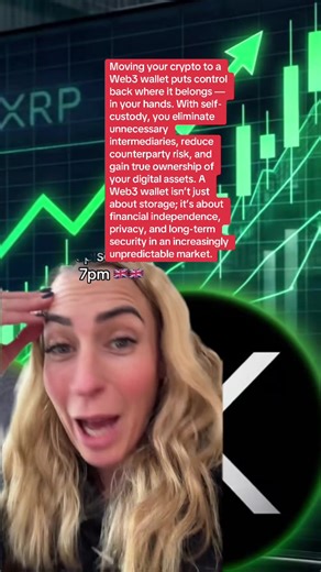 Moving your crypto to a Web3 wallet puts control back where it belongs — in your hands. With self-custody, you eliminate unnecessary intermediaries, reduce counterparty risk, and gain true ownership of your digital assets. A Web3 wallet isn’t just about storage; it’s about financial independence, privacy, and long-term security in an increasingly unpredictable market. #xrpnews #cryptopnews #cryptonewsdaily #xrpnewstoday #cryptobullrun