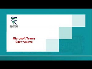 Microsoft Teams Ödev Yükleme