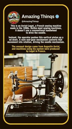 This 1890s Sewing Machine Worked Completely Differently