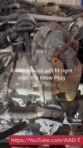 6.7 glow plug removal #ford #powerstroke #mechanic #diesel #newtoyou