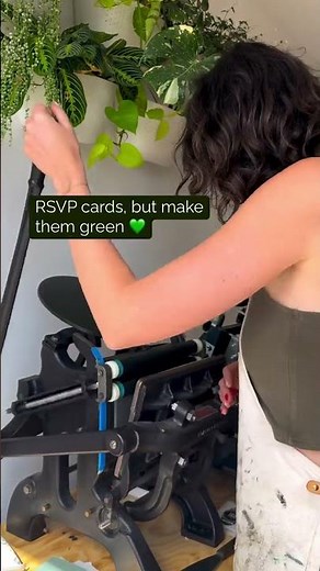 Letterpress printed RSVP cards