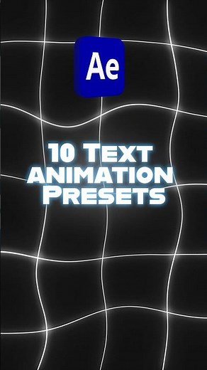 ✨ 10 Stunning Text Animation Presets in After Effects – Quick Preview!