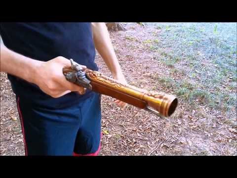 Pirate Blunderbuss Pistol Cap Gun and Doubloons