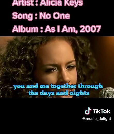Artist : Alicia Keys Song : No One Album : As I Am, 2007 #aliciakeys #noone #rnb #00smusic #TumbuhdanTangguh #UNIQLOHolidayShoppingFestival #NikmatiKenangannya #fyp