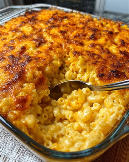 Creamy, cheesy, and baked to golden perfection 🧀🍽️ This Southern-Style Macaroni and Cheese is rich, soulful, and pure comfort in every bite 😋 .............. Full Recipe in Coʍmеոτ 💬🍴👇 | Recipes with Me