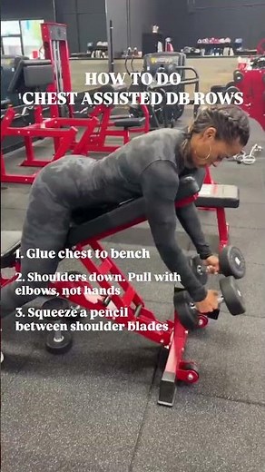 HOW TO DO - Chest Supported Dumbbell Rows