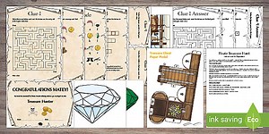 Printable Pirate Treasure Hunt Pack