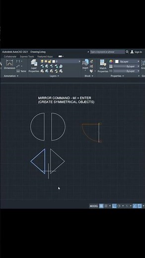 20th March 2026 - Autocad Mirror Command Tutorial For Beginners/Autocad Basic Training.