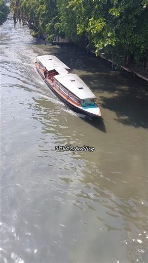 Hidden local transport experience Bangkok canal boat ride to explore the city #travel #thailand