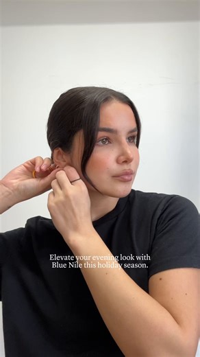 Elevate your evening look with Blue Nile this holiday season! 💙⁠ ⁠ Follow for more holiday style inspo. | Blue Nile