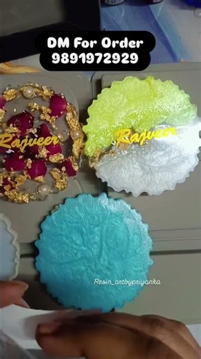 Resin Car Hanging Accessories Tutorial | Demoulding & Name Sticker Pasting