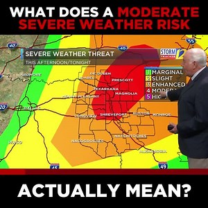 13K views · 47 reactions | FIRST ALERT: Some of the ArkLaTex is now under a MODERATE risk for severe weather. Stormtracker 12 Meteorologist Ron Young tells you exactly what that means >> https://buff.ly/2ITZ1wj | KSLA News 12 | Facebook