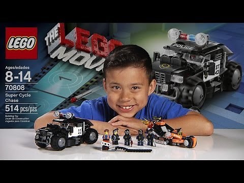 SUPER CYCLE CHASE - LEGO MOVIE Set 70808 - Time-lapse Build, Stop Motion, Unboxing & Review!