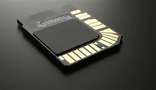 hyper realistic cinematic macro shot microsd card | Leonardo.Ai