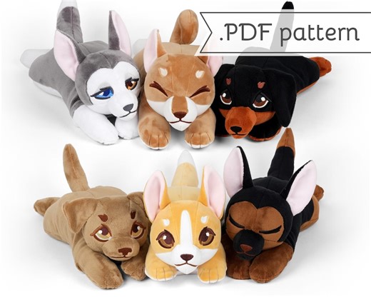 Lap Pets Plush Pet Dogs Sewing Pattern .pdf Tutorial - Etsy UK