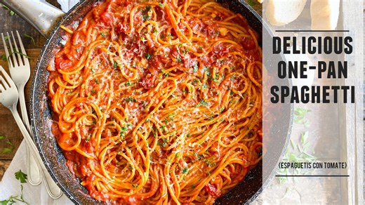 One-Pan Spaghetti with Smoky Tomato Sauce | Easy and Delicious Recipe