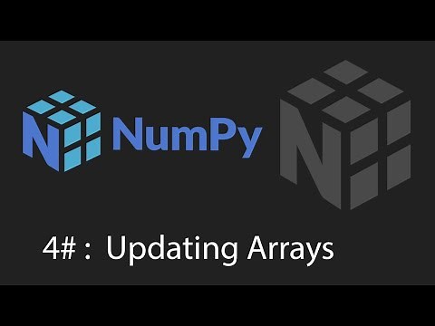 Python Numpy Tutorial - 4 - Updating and Copying Arrays