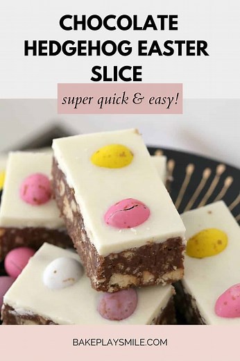 Chocolate Hedgehog Easter Slice