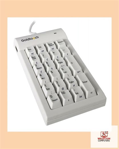 Goldtouch PC USB Numeric Keypad | White