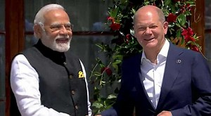 G7 summit: German Chancellor Olaf Scholz welcomes PM Modi
