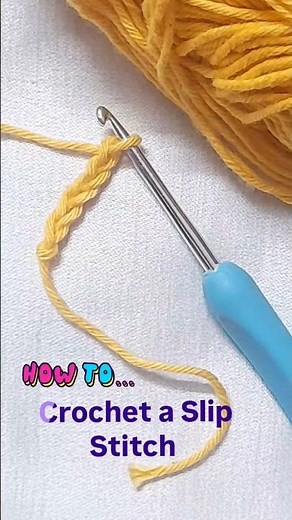learn how to crochet slip stitch (sl st) #crochettutorial #learntocrochet #crochet