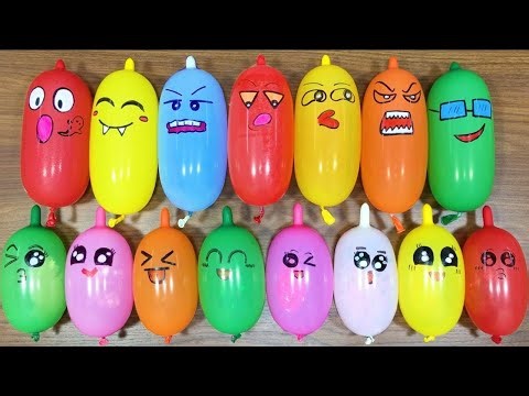 LIVE : Making Slime with Funny Balloons | Rainbow Clear Foam & Glitter #43