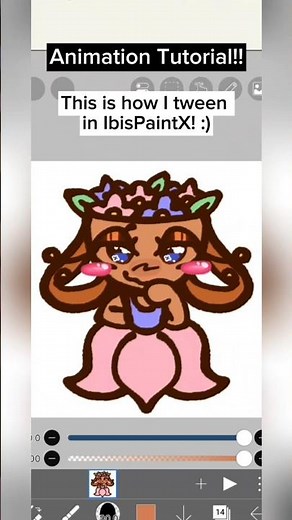 Animation tutorial ✨️#dandysworld #bassie #tutorial #animation #tweening #ibispaintx #zenkayt