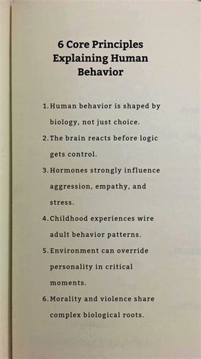 6 Core Principles Explaining Human Behavior😎🔥Bigi #subscribe #shorts