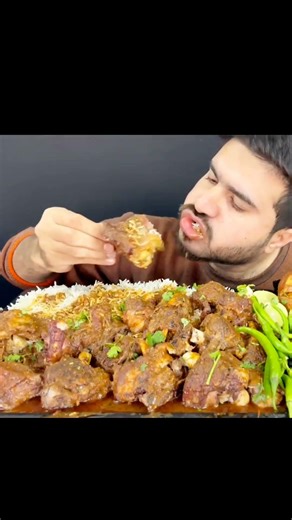 ASMR EATING SPICY 🔥🥵 MUTTON CURRY #mukbang #eatingvideos l #ytshorts #youtubeshorts