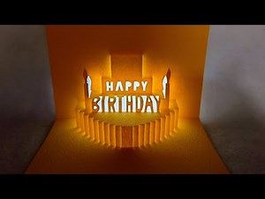 【飛び出すカード】バースデーケーキ