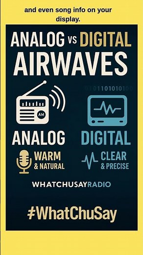 Analog vs Digital Airwaves | WhatChuSayRadio Explains the Difference #shorts