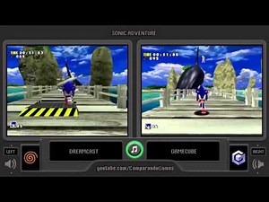 Sonic Adventure (Dreamcast vs Gamecube) Side by Side Comparison