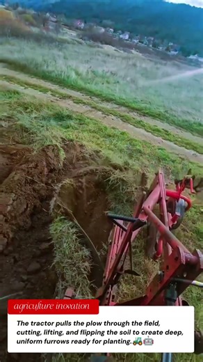 Powerful Farm Machine Plowing Fields | Tractor Tools Creating Deep Furrows 🚜🤖