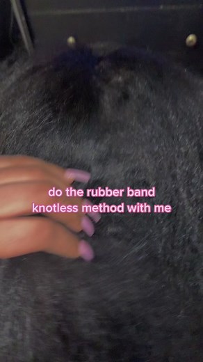 .. #DisneyPlusVoices #rubberbandknotless #hair #viral #fyp #hairtutorial