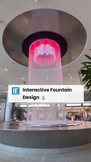 Innovative Water Fountain Writing Words with Liquid Letters