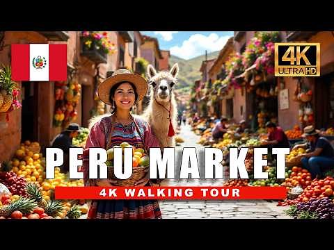 🇵🇪 Cusco Street Market Walking Tour | Peru’s Food, People & Chaos [4K HDR]