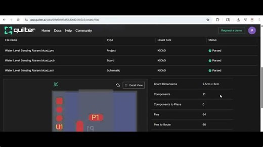 #2 PCB Design in less than 5 minutes | Quilter.ai - AI Tool for Hardware Engineers | dharanidhar chatrathy