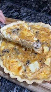 Here's the recipe for one of my favorite tarts: Mushroom, Onion, and Cheese. #recipes #cooking #t...